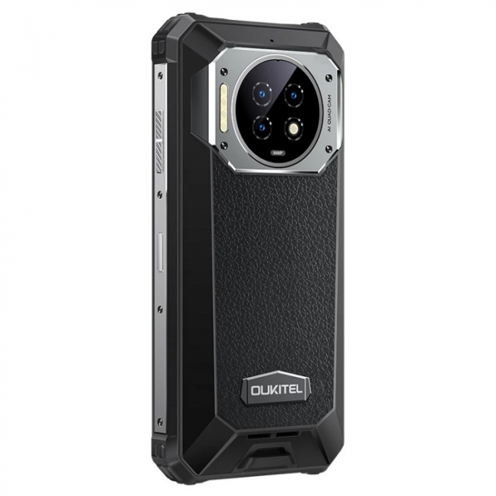 Oukitel WP19 Fekete Mobiltelefon, 4G, 6,78" FHD+ 90Hz, 8GB RAM, 256GB ROM, Android 12, MediaTek G95, 21000mAh 27W, Power bank, NFC, IP68, Dual SIM [6]