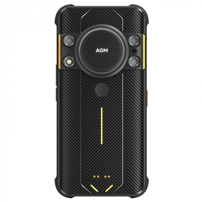 Mobiltelefon AGM H5 Fekete, 4G, IPS 6,52", 109 dB, Night Vision, 4 GB RAM, 64 GB ROM, Android 12, Helio G35, NFC, 7000 mAh, Dual SIM [3]