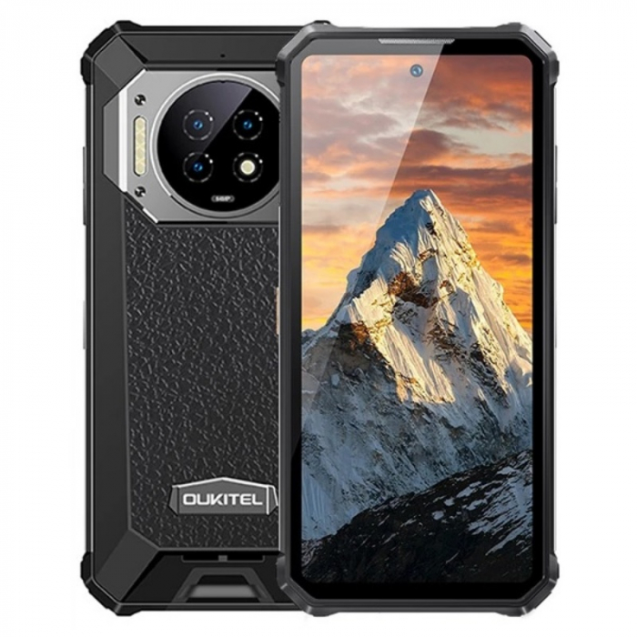 Oukitel WP19 Fekete Mobiltelefon, 4G, 6,78" FHD+ 90Hz, 8GB RAM, 256GB ROM, Android 12, MediaTek G95, 21000mAh 27W, Power bank, NFC, IP68, Dual SIM [2]