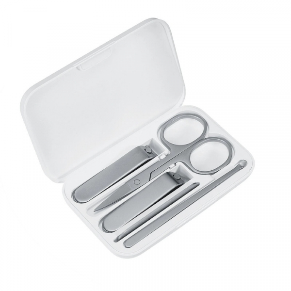 Set de manichiura si pedichiura Xiaomi cu 5 piese din otel inoxidabil si cutie magnetica de depozitare si transport  [2]