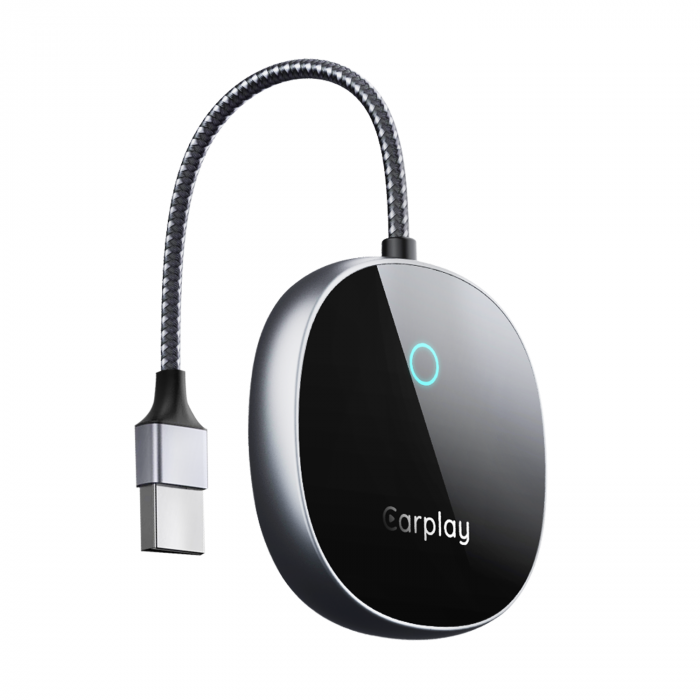 iSEN A22 Vezeték nélküli Autós Adapter Android Auto és CarPlay-hez, Fekete, USB és Type-C, Automatikus Csatlakozás, 5.8 GHz, Plug & Play [5]