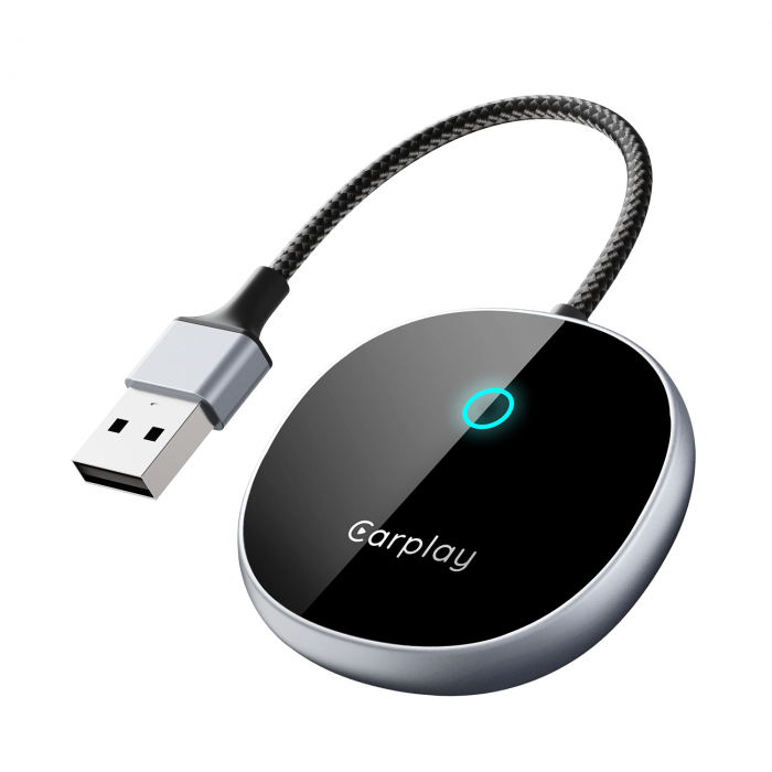 iSEN A22 Vezeték nélküli Autós Adapter Android Auto és CarPlay-hez, Fekete, USB és Type-C, Automatikus Csatlakozás, 5.8 GHz, Plug & Play [3]