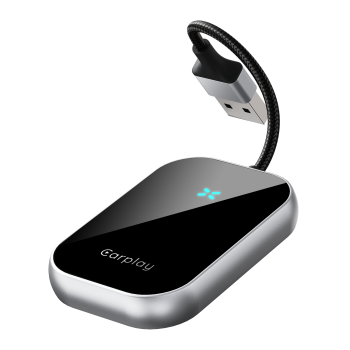 iSEN A21 Vezeték nélküli Autós Adapter Android Auto és CarPlay-hez, Fekete, USB és Type-C, Automatikus Csatlakozás, 5.8 GHz, Plug & Play [4]