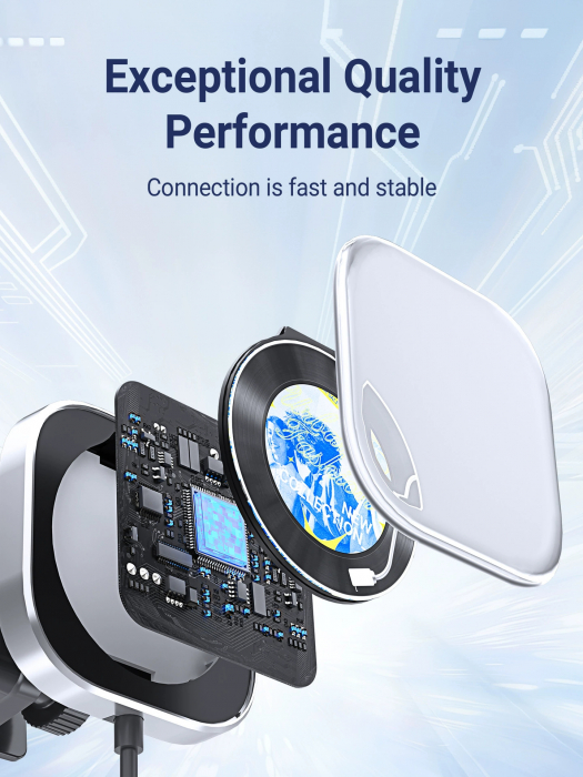 iSEN CPC1 Vezeték nélküli Autós Adapter CarPlay-hez (iOS), Fekete, 1,6 hüvelykes Kijelző Képekhez, Digitális Óra, Légfrissítő Funkció, Type-C, Automatikus Csatlakozás [13]