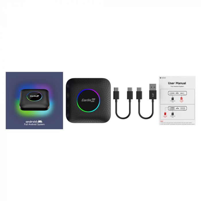 3 in 1 Magic AI Box pentru CarPlay si Android Auto wireless CarlinKit TBox Ambient, 4G, Android 13, 8GB RAM, 128GB ROM, Qualcomm 6225, GPS [8]