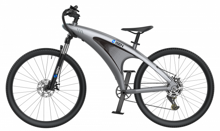 Elektromos kerékpár iSEN Q5 Szürke, 650 W, kerék 27,5", 9 Shimano sebesség, Teljesen elektromos vagy rásegített vezetés, 45 km/h, Kivehető akkumulátor, IPX4 [2]