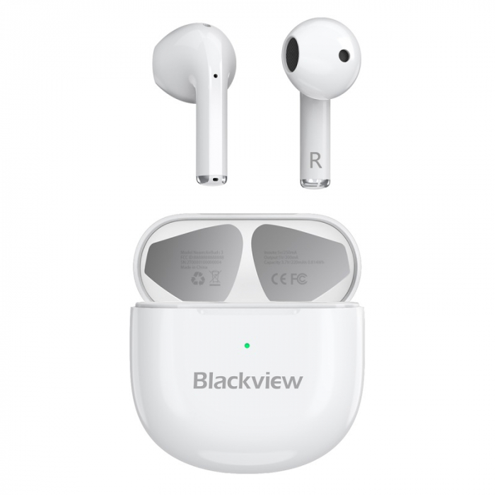 Casti wireless semi-in-ear Blackview AirBuds 3 TWS Alb cu cutie de incarcare si transport [2]