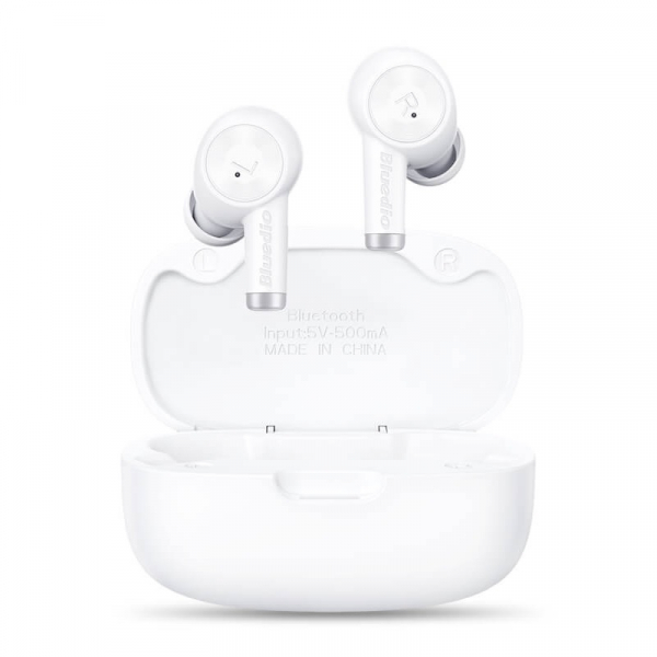 Casti bluetooth semi-in-ear Bluedio Elite Ei Alb cu cutie de incarcare si transport, Incarcare wireless, Microfon cu ANC, Bluetooth v5.0 [3]