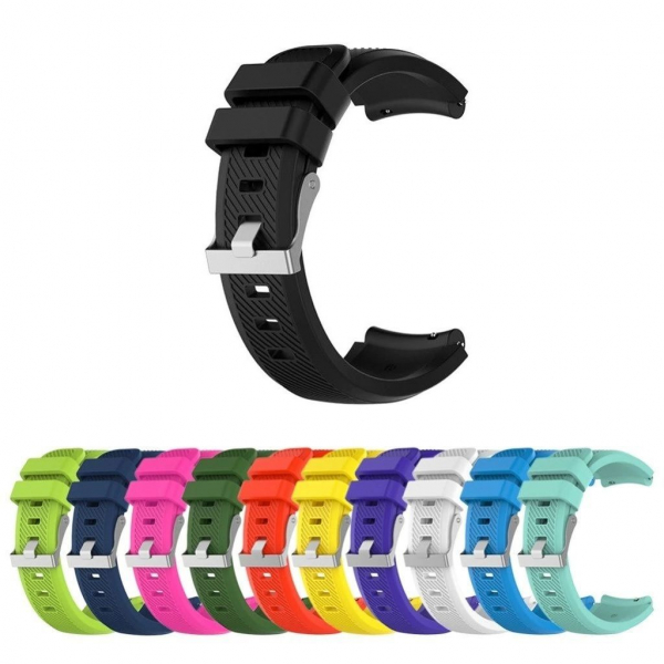 Bratara de schimb din silicon, cu striatii, pentru Xiaomi Huami Amazfit GTS, diferite colorituri, confortabila si rezistenta [1]