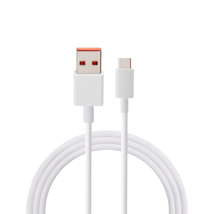Szupergyors töltőkábel Xiaomi USB Type-C, 6A, 120W, fehér [1]
