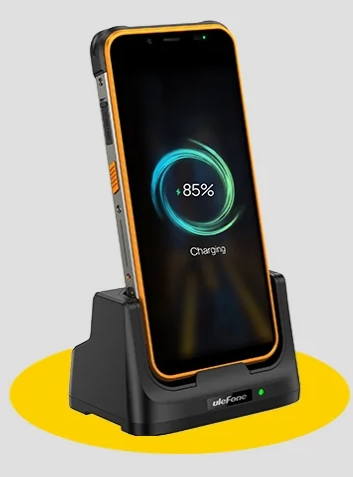 Asztali töltőállomás Ulefone RugKing-hoz, Pogo Pin csatlakozóval és 10W-os gyorstöltéssel. [2]