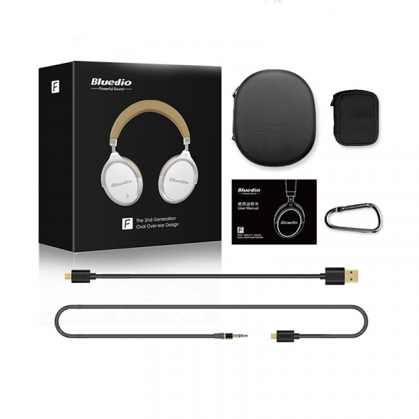 Bluetooth fejhallgató Bluedio Faith 2 (F2), USB Type C, vezeték nélküli, mikrofon, zajszűrés [5]