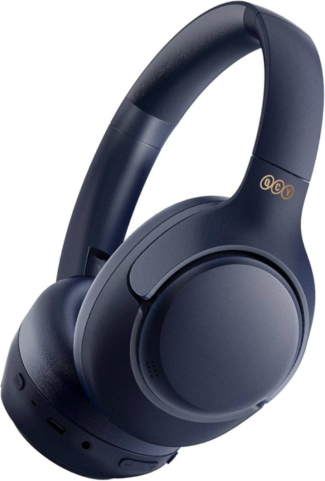 QCY H3 Vezeték nélküli ANC Over-Ear Fejhallgató Kék, Bluetooth 5.4, Gombvezérlés, IPX4 [2]