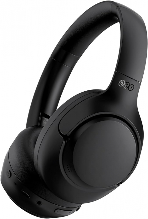 QCY H3 Vezeték nélküli ANC Over-Ear Fejhallgató Fekete, Bluetooth 5.4, Gombvezérlés, IPX4 [2]