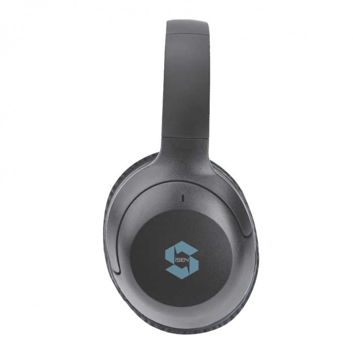 Casti wireless over-ear pliabile iSEN HL2, Negru, Bluetooth v5.3, Microfon incorporat, ANC (active noise cancelling), Bas stereo, 300mAh [3]