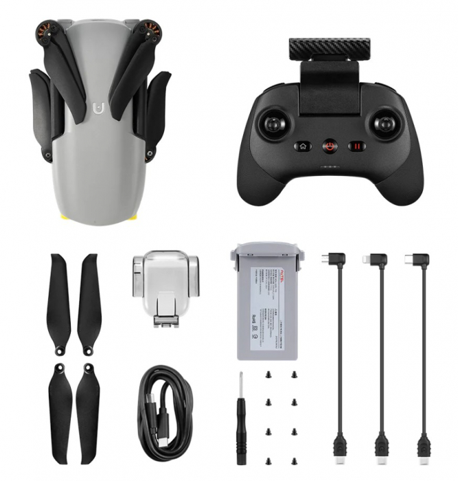 Autel Evo Nano Standard összecsukható drón, szürke, 4K, 48 MP, 1/2" CMOS, 3 tengelyes gimbal, GPS, 28 perc repülési idő, memóriahely, 2250 mAh [3]