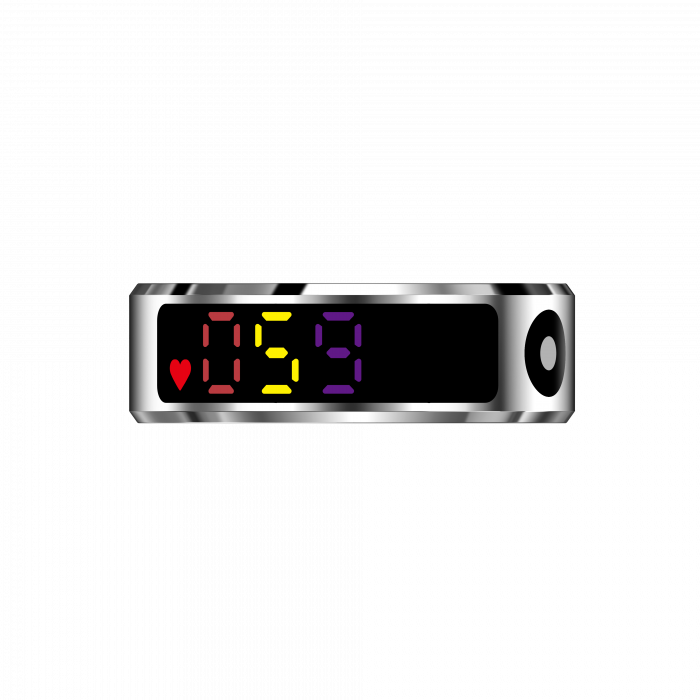 iSEN R12 Okos gyűrű Ezüst, Szívritmus, Vér oxigén, HRV, Stressz, Alvás, Lépésszámláló, Távolság és kalóriák, Hőmérséklet, Sport módok, Táv fényképezés, Töltőtok, 16 mAh [5]