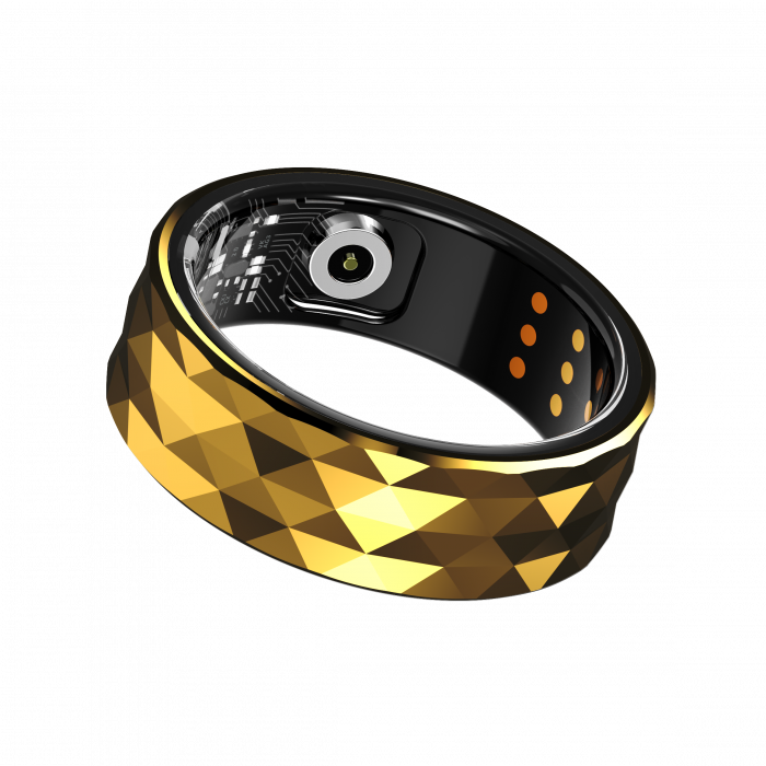 iSEN R12M Smart Gyűrű Gold, HR, SpO2, Alvásfigyelés, Kalóriaszámláló, Több Sport, Dedikált Alkalmazás: LuckRing, 15mAh, IP68 [4]