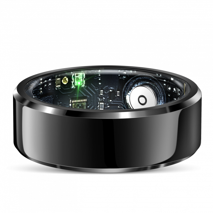 iSEN R6 Okosgyűrű, HR, SpO2, Hőmérséklet, Alvásfigyelés, Multi Sport, Dedikált alkalmazás: EcTri, 18mAh, IP68, Black [7]