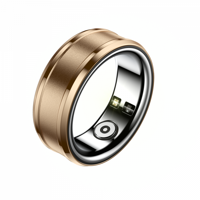 iSEN R3 Okosgyűrű, HR, SpO2, Hőmérséklet, Alvásfigyelés, Multi Sport, Dedikált alkalmazás: EcTri, 18mAh, IP68, Gold [4]