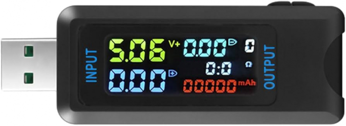 iSEN 6527-U USB digitális teszter Fekete, USB A, LCD képernyő [2]