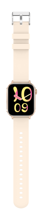 iSEN V96 Okosóra, Krém, 1.83" HD, Pulzusszám, Vérnyomás, Véroxigén (SpO2), Hívás Funkció, 280 mAh, IP67, Szilikon Szíj, DaFit Alkalmazás, Zenevezérlés, Időjárás, Android 5.2 / iOS 9.0 [15]