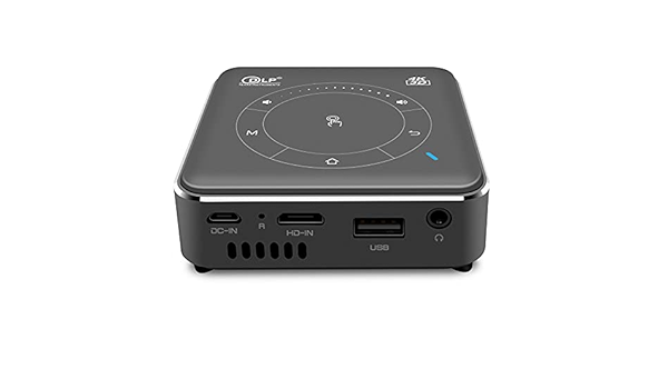 Mini proiector portabil DLP CSQ C99 Gri, 120", 3D, Decodare 4K, 2GB RAM, 16GB ROM, Android 9, Wifi 2.4/5G, Bluetooth 5, QuadCore, 3000mAh [4]
