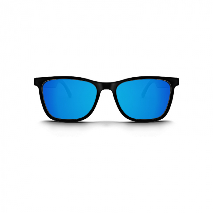 iSEN GS05 Okos Napszemüveg, Átlátszó Lencsék + Polarizált kék Lencsék, Unisex, Mágneses Keret, Beépített Mikrofon és Hangszóró, Bluetooth Zene és Hívások, Hangasszisztens [4]