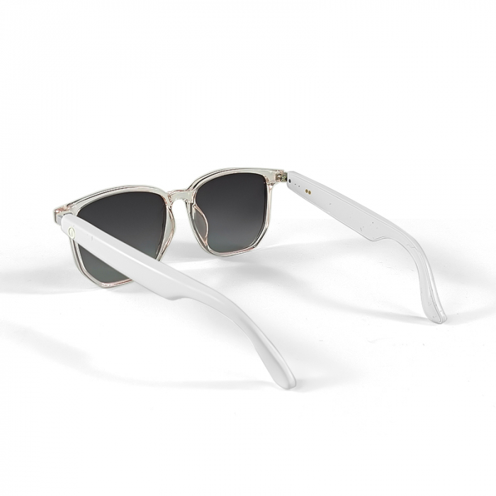 iSEN GS03 okos napszemüveg, Átlátszó keret, Polarizált UV400 lencsék, Unisex, Beépített mikrofon és hangszóró, Bluetooth zene és hívások, Hangasszisztens [14]