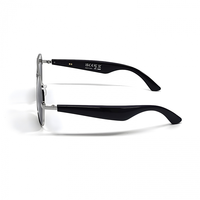 Okos Napszemüveg iSEN GY100, Fekete Lencsék, AI Valós Idejű Fordítás, Polarizált Lencsék, Mikrofon, Kettős Hangszórók, Bluetooth, Zene, Hívások, Hangsegéd, Távirányító Kamera, Mágneses Töltés [4]