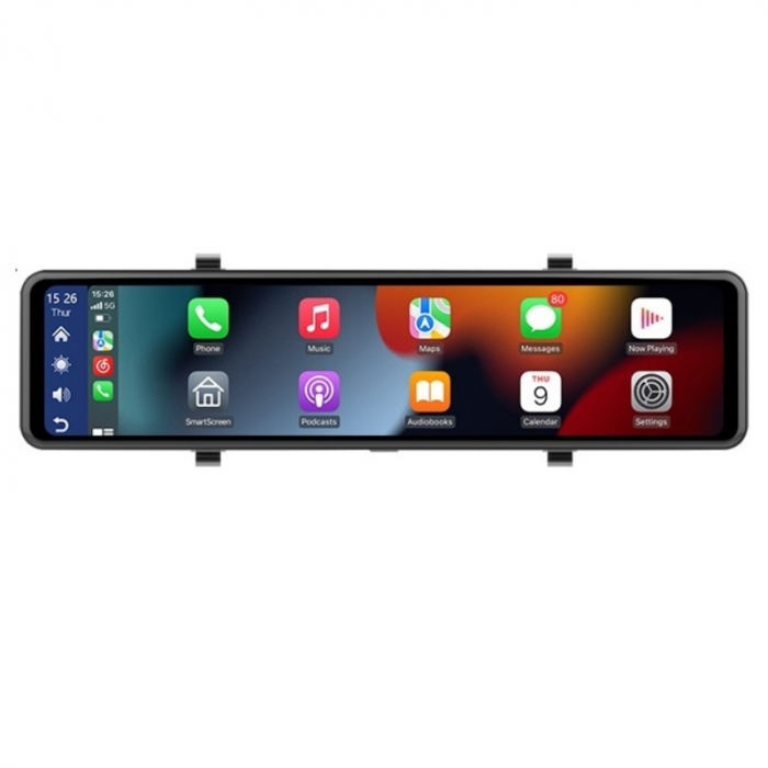 Tükör iSEN V8S DVR, 4K, 11,26" érintőképernyő, CarPlay és Android Auto vezeték nélküli, WiFi, Hangvezérlés, Parkolásfigyelés, Tolatókamera [2]