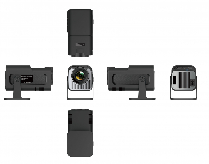 Hordozható projektor iSEN HY-320 Mini, 4K dekódolás, 1 GB RAM, 8 GB ROM, Android 11, CPU Allwinner H713, GPU Mali-G31, Kétcsatornás WiFi6+BT5.0 [3]