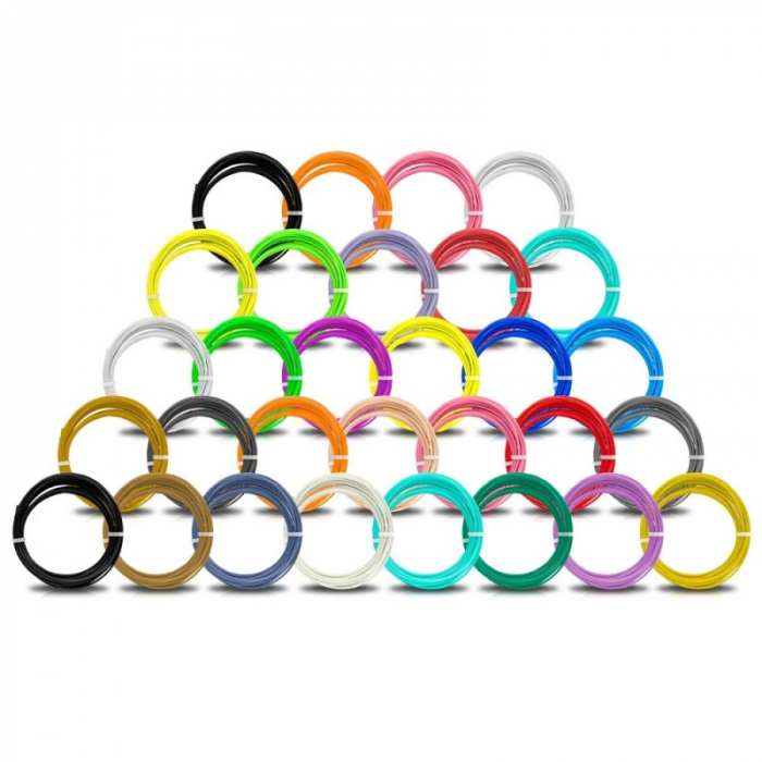 30 darab PLA filament készlet különböző színekben iSEN 3D ceruzahoz, 10 méteres hosszonként [2]