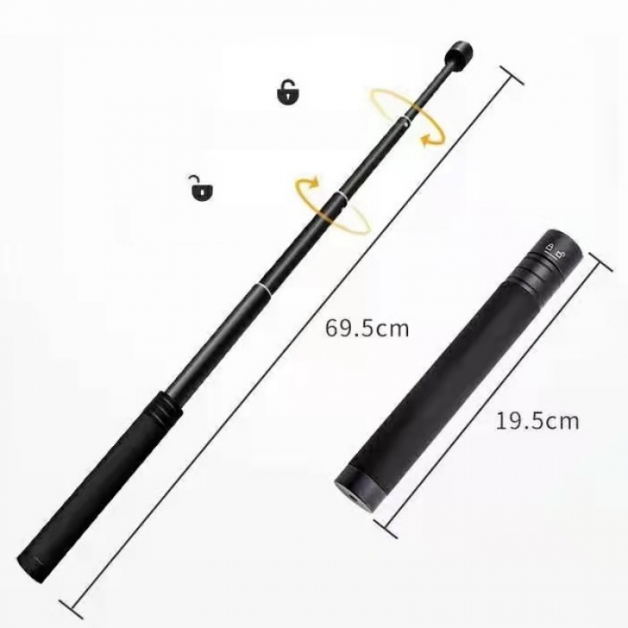 Set trepied plus brat extensibil original FunSnap Negru pentru FunSnap Capture 2S, Filet 1/4", Metal [4]