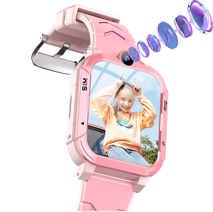 Smartwatch Blackview Z20 Rózsaszín, 4G, 1.83'' HD, Szemvédelem, GPS+WiFi+LBS Pozicionálás, 4G Videohívás, Arcfelismerés, SOS, Szülői Felügyelet, 800mAh, Gyerekeknek [4]