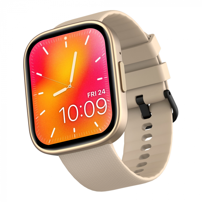 Smartwatch Fitness & Wellness Zeblaze GTS 3 Plus, Gold, Display Amoled 2.15'' HD, Apel telefonic Hi-Fi Bluetooth, Asistare vocala offline, Moduri sport 100+, Monitorizare sanatate 24/24, IP68, 300mA [5]