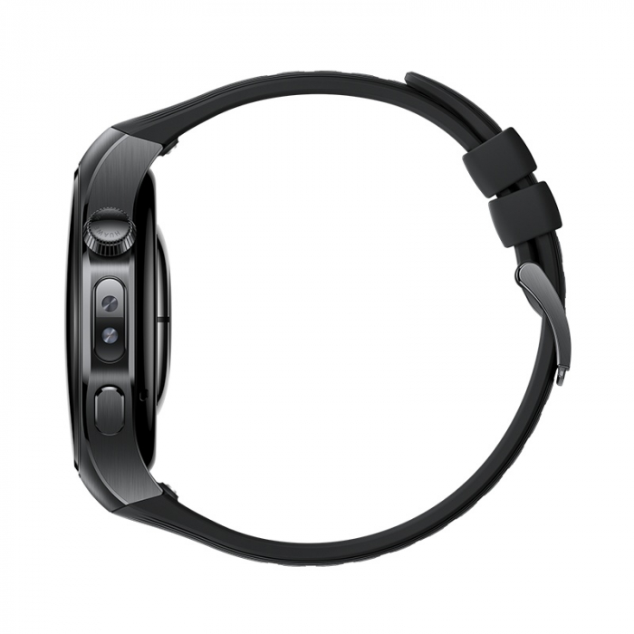 Smartwatch Huawei Watch 5, 46MM Black Stainless Steel, Black Fluoroelastomer Strap [4]