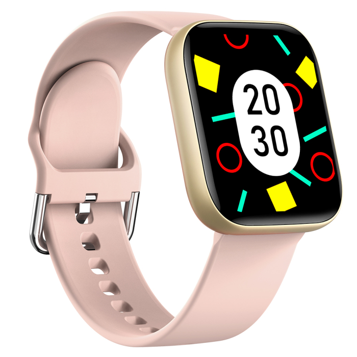 SEN C08 Okosora, Arany, Rózsaszín TPU Szij, 1.91" TFT, Pulzus, Vernyomas, Veroxigen (SpO2), Sport Modok, Hivas & Uzenet Ertesitesek, 200 mAh, Android 5.0 / iOS 10.0 [7]