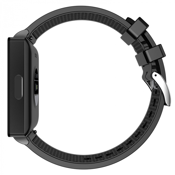 Smartwatch iSEN KS01, fekete színű, IPS HD TFT 1,83", EKG, Vércukorszint, Vér oxigénszint, Alvásfigyelés, HRV, Hőmérő, Zenelejátszás, NFC, 220 mAh [6]