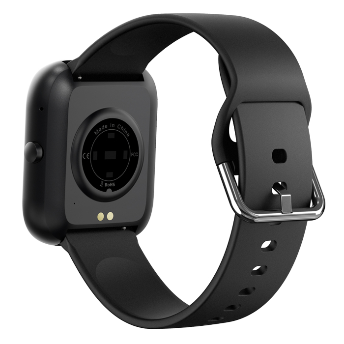 SEN C08 Okosora, Fekete, Fekete TPU Szij, 1.91" TFT, Pulzus, Vernyomas, Veroxigen (SpO2), Sport Modok, Hivas & Uzenet Ertesitesek, 200 mAh, Android 5.0 / iOS 10.0 [12]