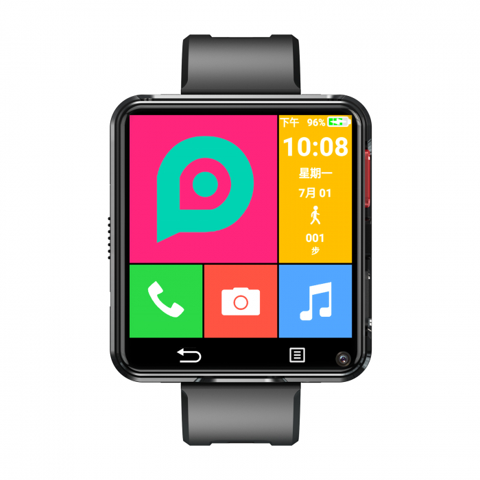 Smartwatch iSEN S998, Fekete, 4G, 2.64" HD, Android 11, Bluetooth Hívás, Kettős Kamera, 1200 mAh [3]