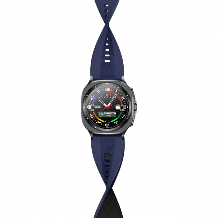 Okosóra iSEN TK65 Kék, 1.43"AMOLED, Inflálható mandzsetta vérnyomásmérő, Sport módok, Egészség- és alvásfigyelés, BT hívás, Zenevezérlés, Időjárás előrejelzés, NFC, 530mAh [4]