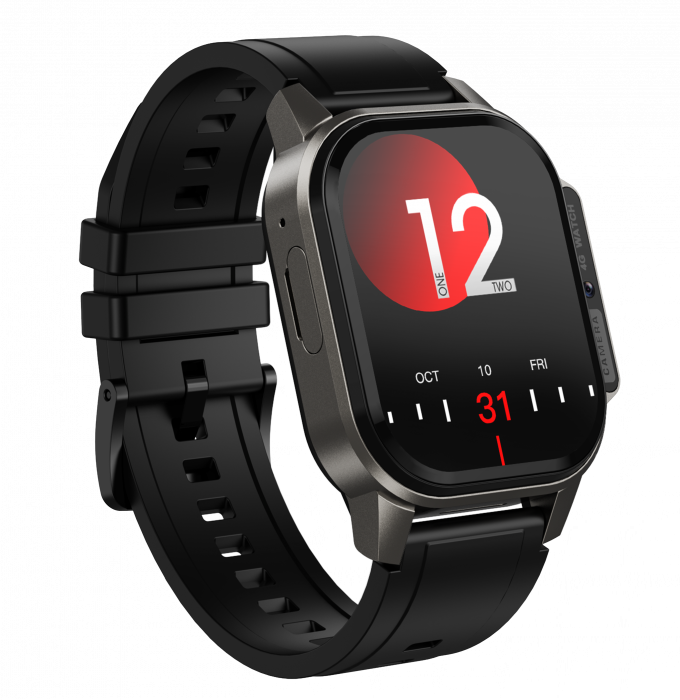 Smartwatch iSEN Watch DM62, 4G, 2.13" AMOLED, 2 GB RAM + 16 GB ROM, Android 8.1, Bt v4.2, HD kamera, mikrofon, nanoSIM, GPS, Egészségfigyelés, 1000mAh, IP67, Fekete [3]