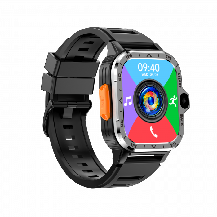 Okosóra iSEN Watch PGD, Ezüst, 4G, 2,03" HD, négymagos, Android 8.1, 4 GB RAM + 64 GB ROM, HD kettős kamera, NFC, GPS, Alipay, WeChat Pay, 800 mAh, nanoSIM [3]