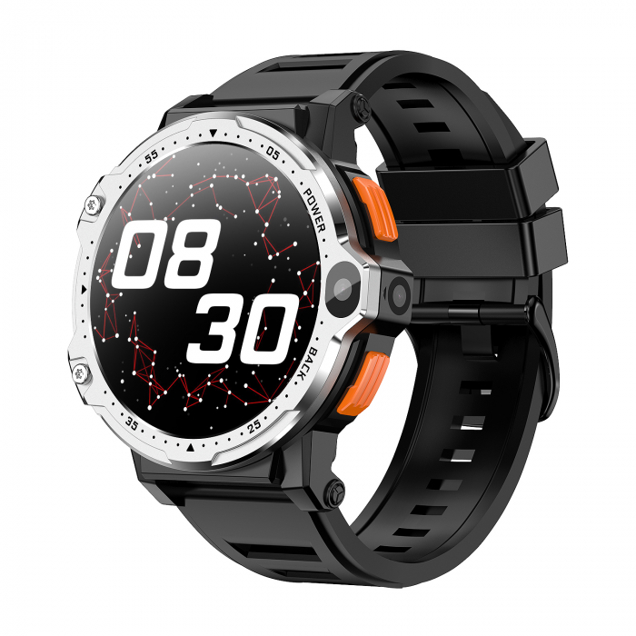 Okosóra iSEN Watch AP6, Ezüst, 4G, 1,54" HD, négymagos, Android 8.1, 4 GB RAM + 64 GB ROM, kettős kamera, HD videohívás, GPS, 800 mAh, nanoSIM [7]