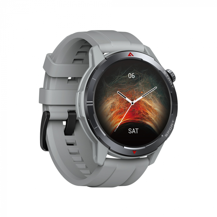 Okosora Zeblaze Stratos 3 Ultra Ezust, 1.43'' AMOLED, GPS, HR, SpO2, Bluetooth Hivas, Ertesitesek, 300mAh, Dedikalt Alkalmazas: Zeblaze Fit, Dual-band GNSS, 120+ Sport Mod [3]