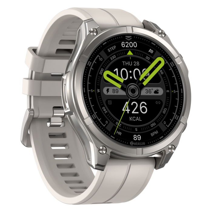 Smartwatch Zeblaze Vibe 8, Szürke, 1,43'' Ultra HD AMOLED, Zafír üveg, HR Fusion érzékelő, SpO2, Bluetooth hívás, Értesítések, 500mAh, FitCloudPro, BLE 5.3, 100+ sport mód [3]