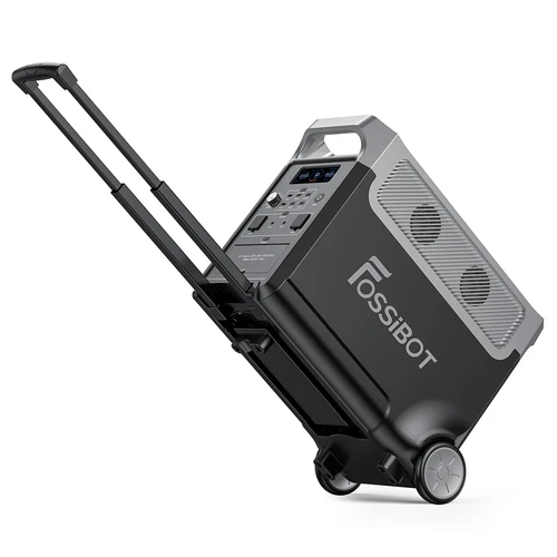 Fossibot F3600 Pro Hordozható Töltőállomás, Fekete, 3600W, 3840Wh, LCD Kijelző, BMS Védelem, 13 Kimenet, Levehető LED Zseblámpa, SOS [2]