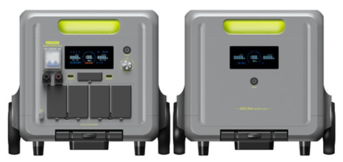 FOSSiBOT F7200 Hordozható Töltőállomás, Zöld, 7200W, 5222.4Wh (5.2kWh), UPS & BMS, 6500+ Ciklus LiFePO4, 5200W Hibrid Töltés, Intelligens App Vezérlés [7]