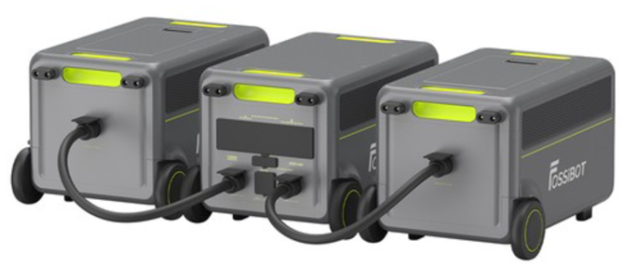 FOSSiBOT F7200 Hordozható Töltőállomás, Zöld, 7200W, 5222.4Wh (5.2kWh), UPS & BMS, 6500+ Ciklus LiFePO4, 5200W Hibrid Töltés, Intelligens App Vezérlés [8]